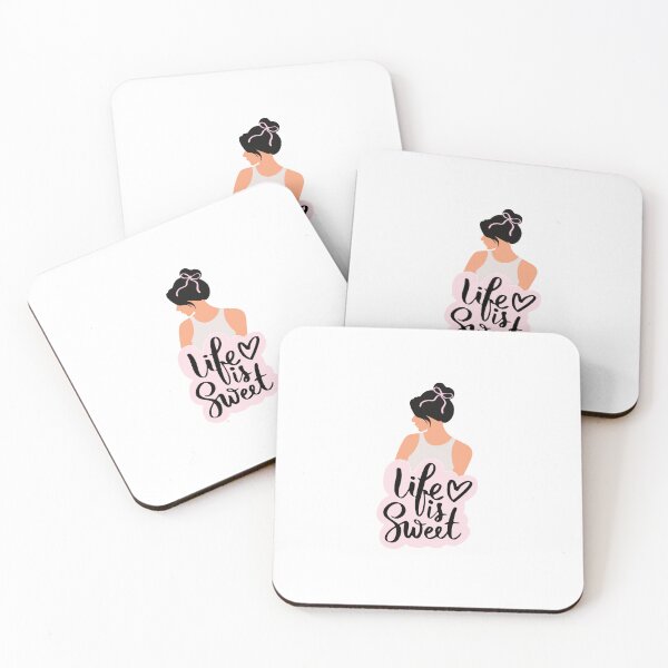 Item preview, La vida es dulce con mujer minimalista estética designed and sold by ElizabethCoelho.