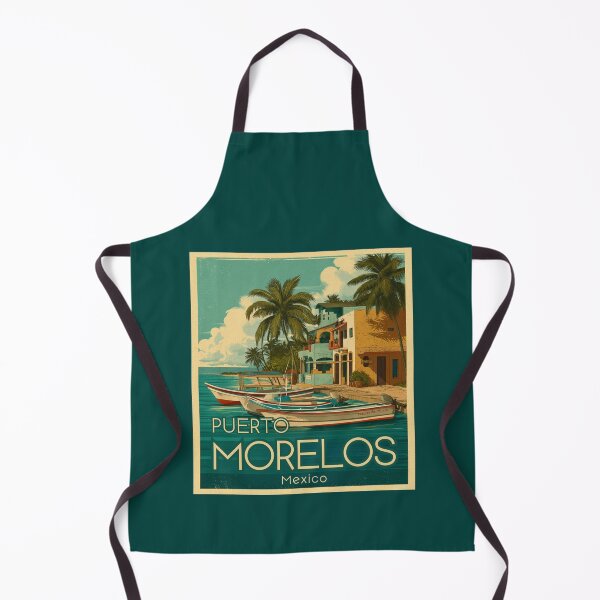 Item preview, A Vintage Travel Art of Puerto Morelos - Mexico designed and sold by GoodOldVintage.