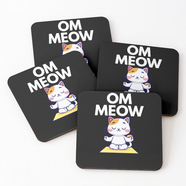 Item preview, Om Meow Yoga Cat designed and sold by PrintHorizonD.