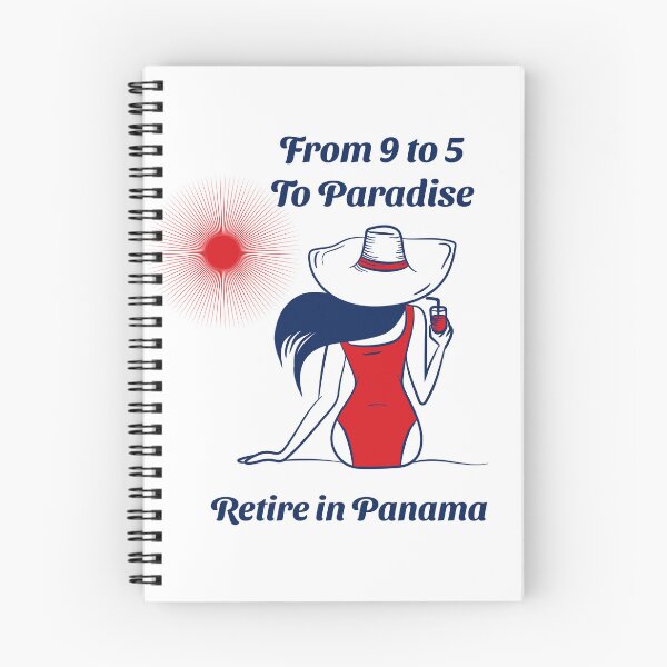 Item preview, From 9 to 5, To Paradise. Retire in Panama  designed and sold by JoeVee-Int.