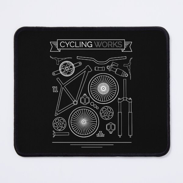 Item preview, Cycling works graphic mtb road xc urban cyclist tshirt  designed and sold by Pedal Canvas.