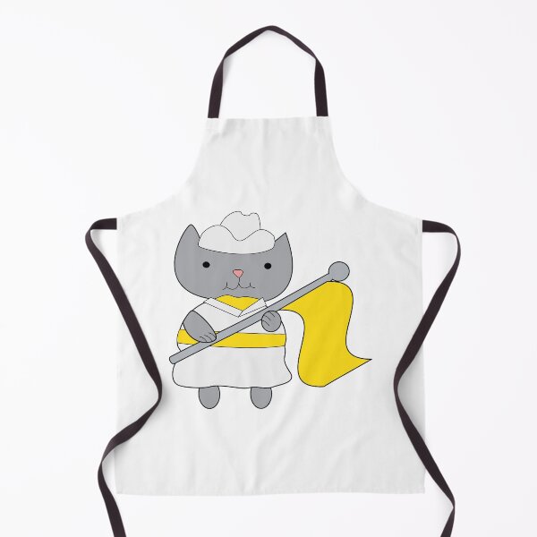 Item preview, Color Guard Cat Yellow and White designed and sold by ValeriesGallery.