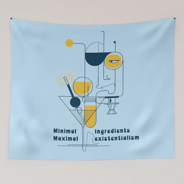 Item preview, Cubist Martini – Drink Deep, Think Deeper designed and sold by Bearabilia.