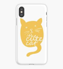 funny cat cute womens white t-shirt tee shirt iPhone Case