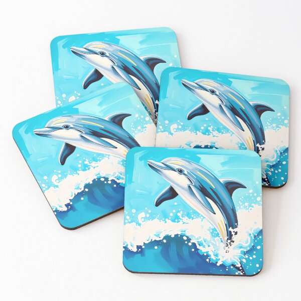 Item preview, Playful Dolphin Leaping from Ocean Waves designed and sold by Vitalka-uk.