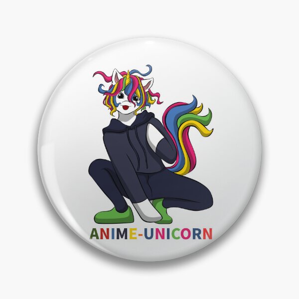 Item preview, Anime Unicorn Creature – Manga Style – Rainbow Mane designed and sold by KolbaVison.