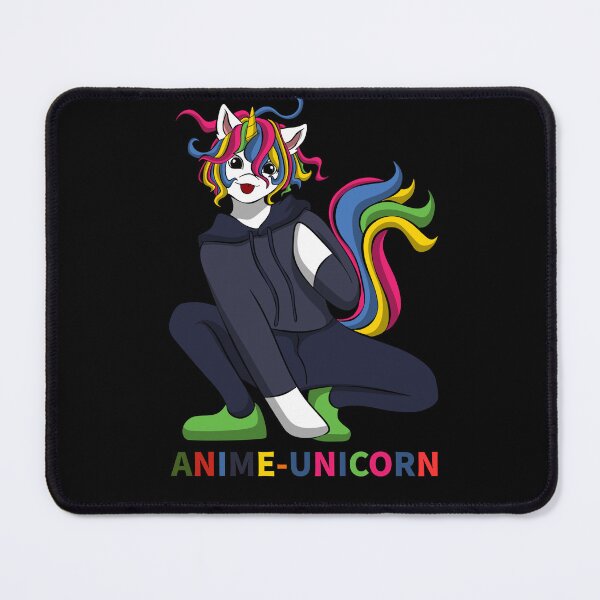 Item preview, Anime Unicorn Creature – Manga Style – Rainbow Mane designed and sold by KolbaVison.
