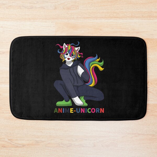 Item preview, Anime Unicorn Creature – Manga Style – Rainbow Mane designed and sold by KolbaVison.