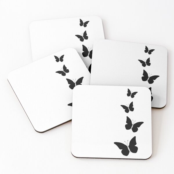 Aperçu de l'œuvre Papillons noirs à l'encre créée et vendue par Aquarelas de Maria.