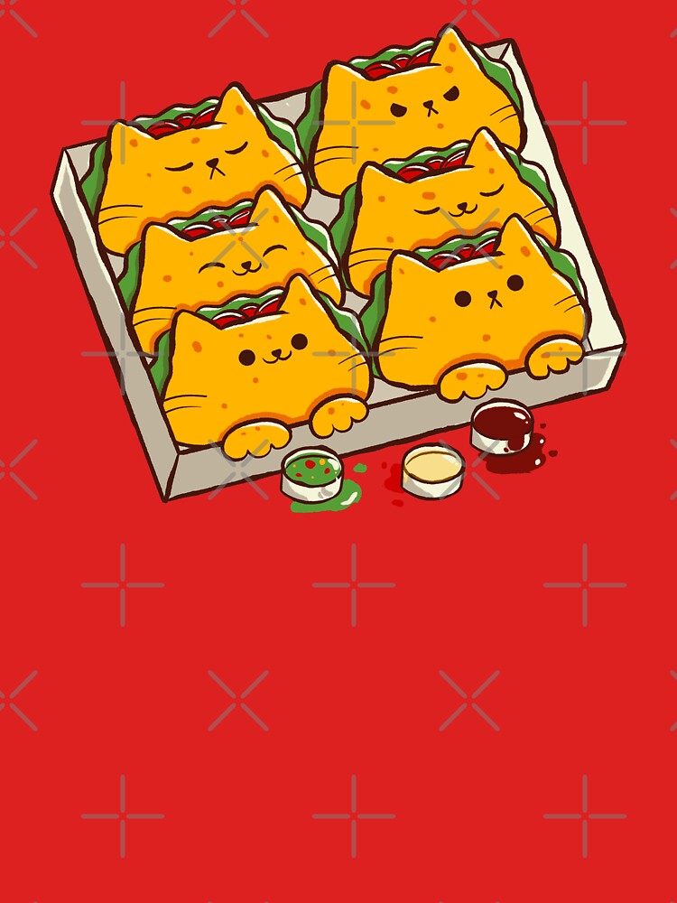 Thumbnail 7 of 7, Classic T-Shirt, Taco Cats Funny Food by Tobe Fonseca designed and sold by tobiasfonseca.