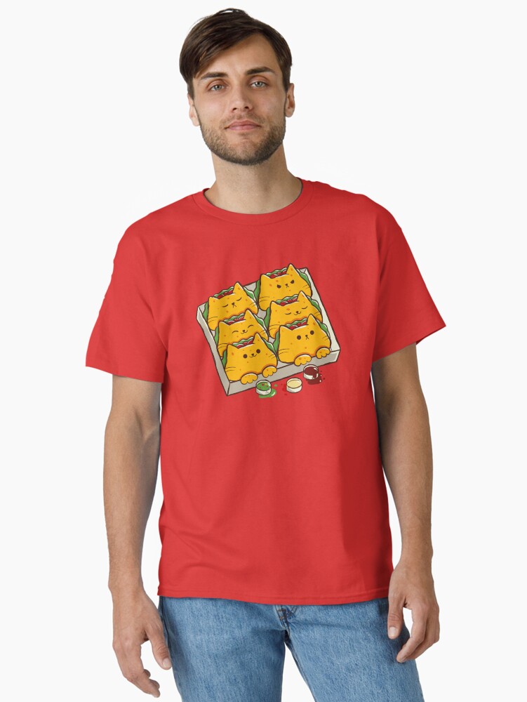 Thumbnail 1 of 7, Classic T-Shirt, Taco Cats Funny Food by Tobe Fonseca designed and sold by tobiasfonseca.
