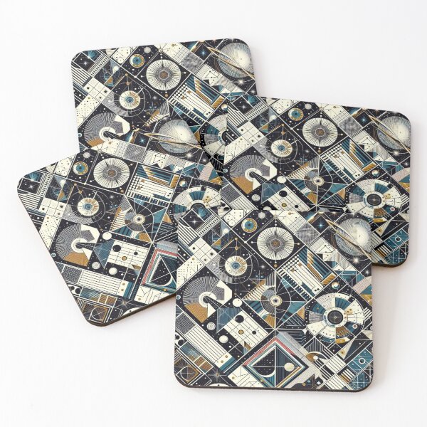 Item preview, colorful geometric decorative pattern designed and sold by Dogandesighn.