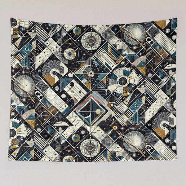 Item preview, colorful geometric decorative pattern designed and sold by Dogandesighn.