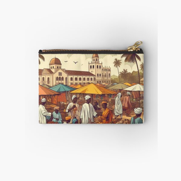 Item preview, Colorful Banjul City Traditional Market Design – Unique Art for Travel Lovers on Apparel & Accessories designed and sold by knalpot-design.