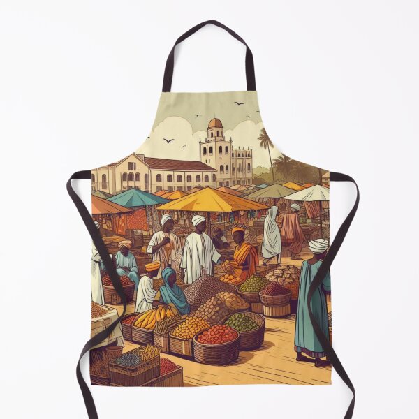 Item preview, Colorful Banjul City Traditional Market Design – Unique Art for Travel Lovers on Apparel & Accessories designed and sold by knalpot-design.