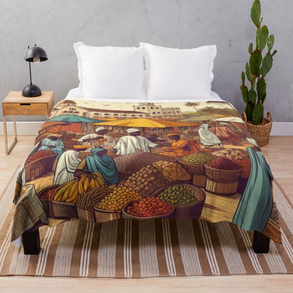 Item preview, Colorful Banjul City Traditional Market Design – Unique Art for Travel Lovers on Apparel & Accessories designed and sold by knalpot-design.