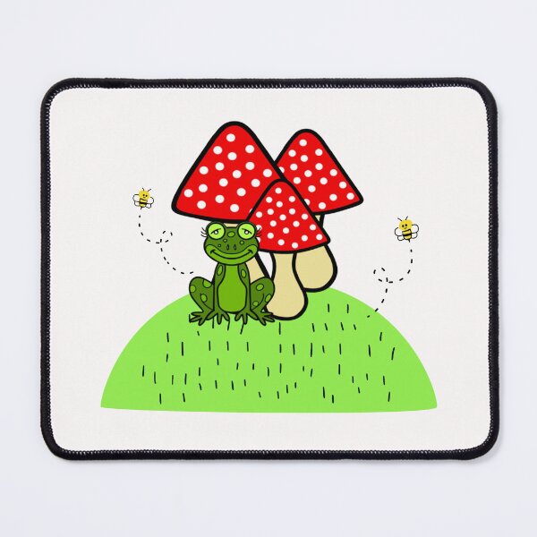 Item preview, Cute Frog And Toadstool designed and sold by Sartoris Art.