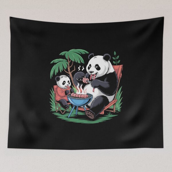 Item preview, BBQ with Panda Camping designed and sold by ATOTI.