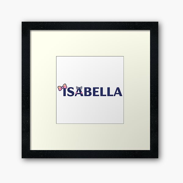 Vista previa del artículo con la obra «Productos personalizados: ISABELLA | Diseños personalizados únicos y pensados», diseñado y vendido por Tw1nsAIArt.