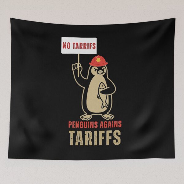 Item preview, Penguins Against Tariffs  designed and sold by ThereseLyssia.