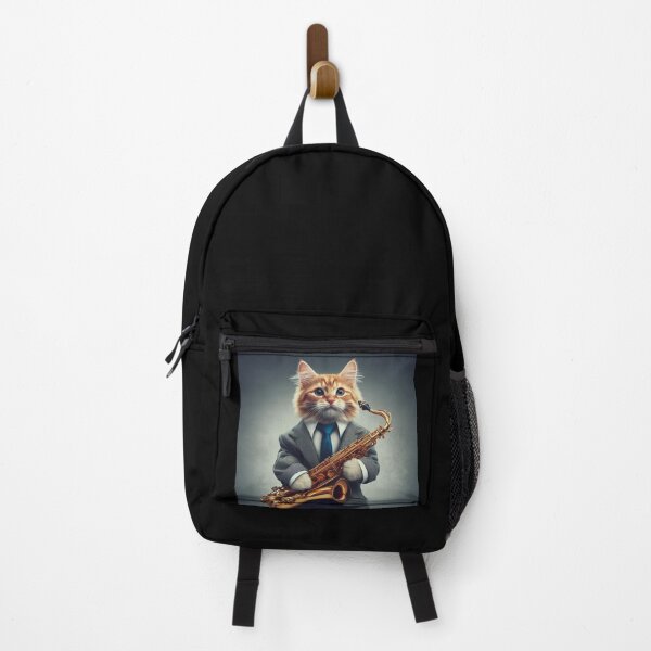 Item preview, Cute cat playing saxophone designed and sold by Dogandesighn.
