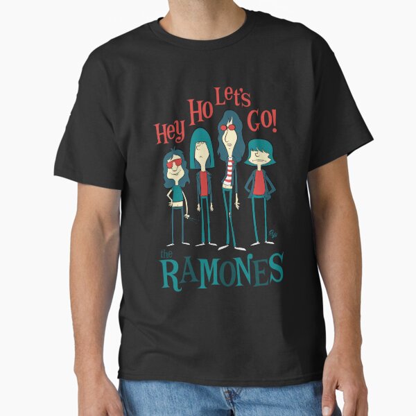 Vista previa del artículo con la obra «Hey Ho Le's Go - Estilo vintage de los 90 para fans de Ramones, regalo para festivales», diseñado y vendido por isslmze.