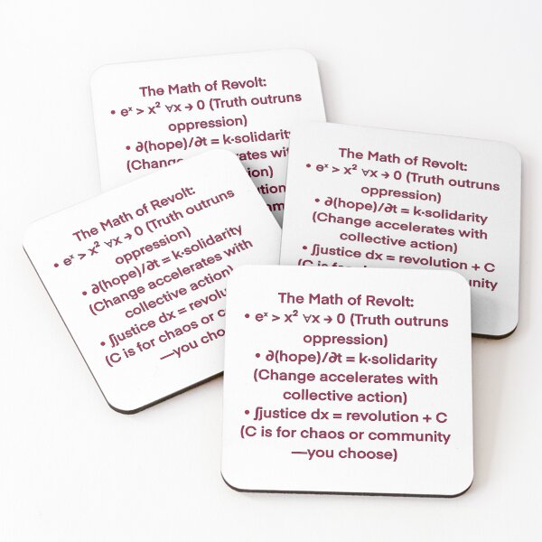 Item preview, The Math of Revolt: eˣ > x² Design | Equation Art for Activists designed and sold by aadventures.