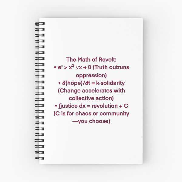 Item preview, The Math of Revolt: eˣ > x² Design | Equation Art for Activists designed and sold by aadventures.