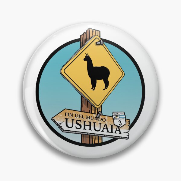 Item preview, Lhama sign Ruta 3 - Ushuaia designed and sold by cerealbox-labs.