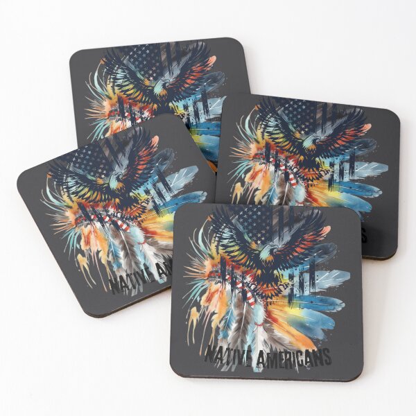 Item preview, Native American Pride – Eagle & Feathers designed and sold by Szpaku desart .