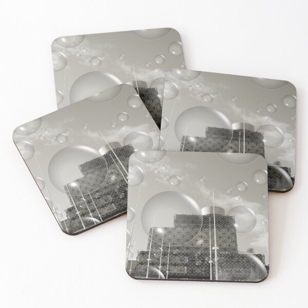 Item preview, The Library of Birmingham (With Bubbles) Monochrome designed and sold by Rachel J Bowler.