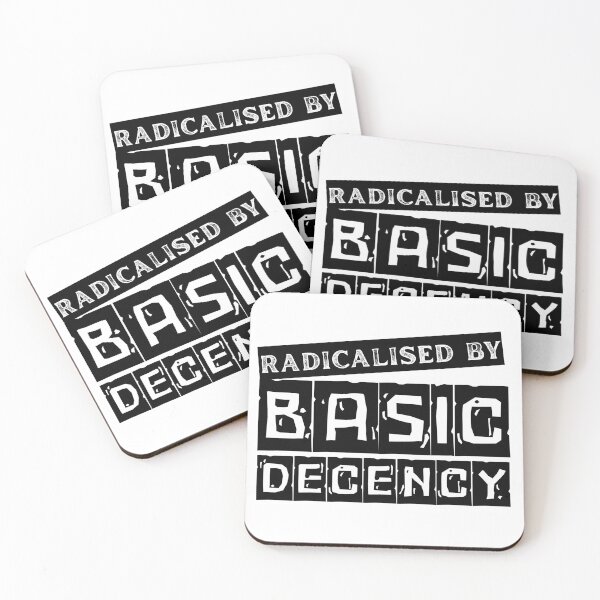 Item preview, Radicalised By Basic Decency design for sarcastic minds Ideal for peaceful rebels, empaths, and equality seekers designed and sold by puurfectcat.