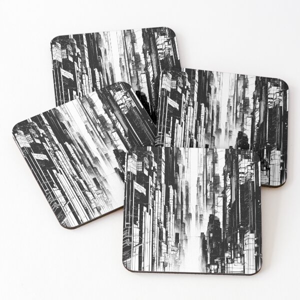 Item preview, Cyberpunk City Drawing / Genesis Noir designed and sold by StudioDestruct.