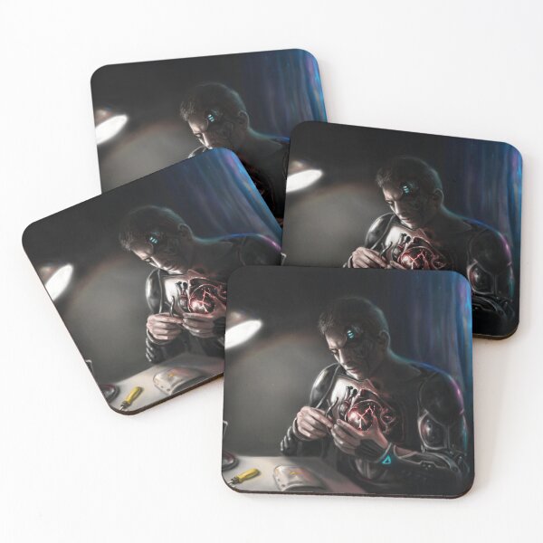 Item preview, Cyberpunk Cyborg Emotional Fantasy Art designed and sold by Fantasy Illustrations & Fan Art.