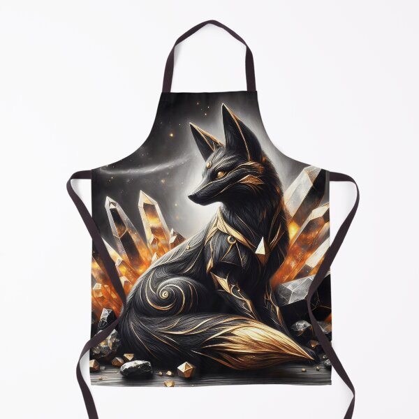 Item preview, Obsidian Gold Fox, Ai Generated Art   designed and sold by ACC .