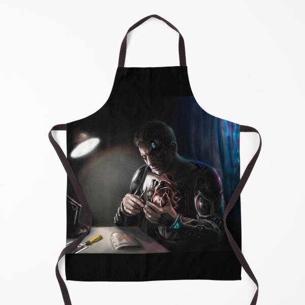 Item preview, Cyberpunk Cyborg Emotional Fantasy Art designed and sold by Fantasy Illustrations & Fan Art.