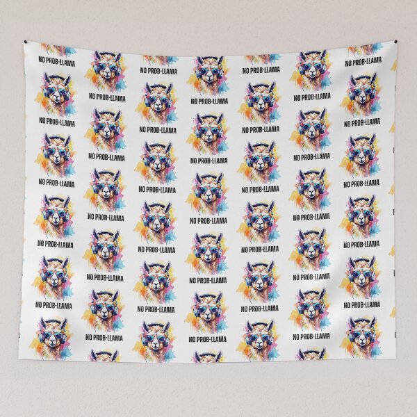 Item preview, No Prob-llama – Cute Llama Aesthetic for Animal Lovers designed and sold by WHDProduction45.