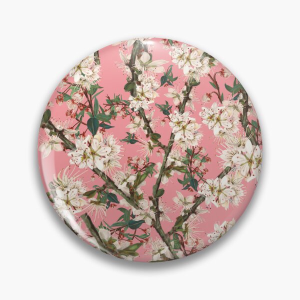Item preview, Cherry Blossom On Bright Pink Feminine Print designed and sold by bureinkk.
