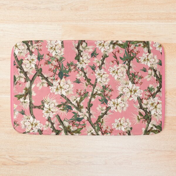 Item preview, Cherry Blossom On Bright Pink Feminine Print designed and sold by bureinkk.