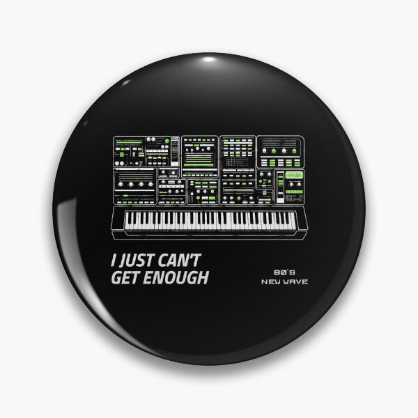 Item preview, 80s New Wave Synth Keyboard – Retro Minimalist Music Poster designed and sold by Mystikos Art.