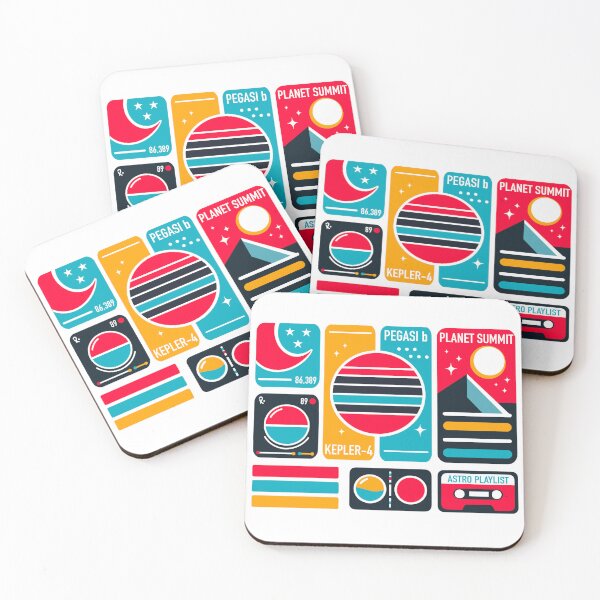 Item preview, Retro futuristic planet guide designed and sold by JennyPrintsUK.