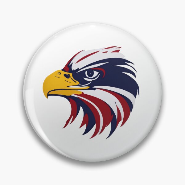 Item preview, portrait of an eagle against the background of the flag designed and sold by jkrphoto.