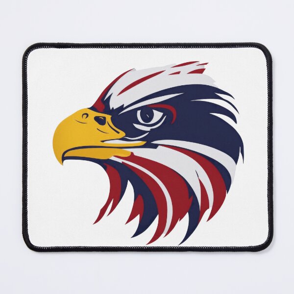 Item preview, portrait of an eagle against the background of the flag designed and sold by jkrphoto.