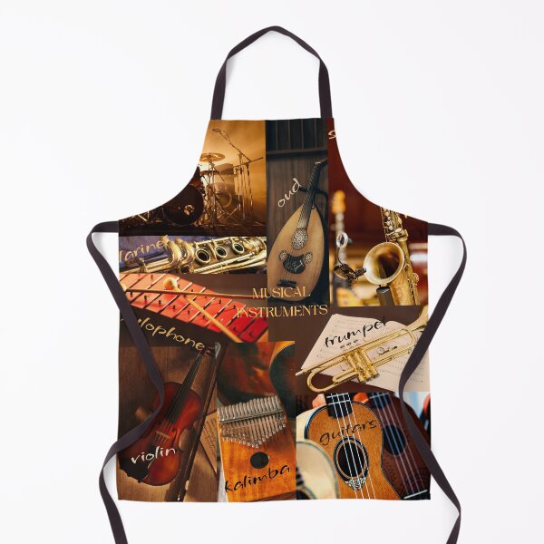 Item preview, Musical Instruments Collage Graphic designed and sold by BrightrDayMusicArt.