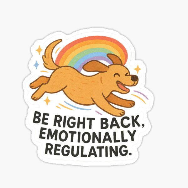 Dog Zoomies = Life Reset Sticker