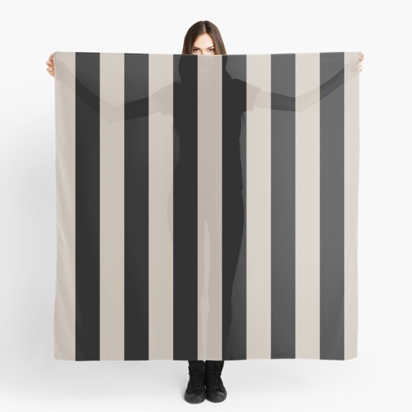 Item preview, Beige Black Wide Vertical Stripes designed and sold by Feeling Artsy.