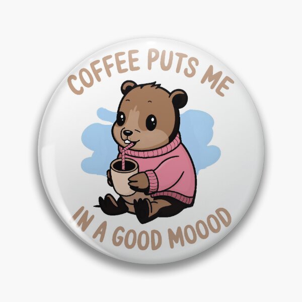 Item preview, Groundhog loves coffee  designed and sold by SidTastic .