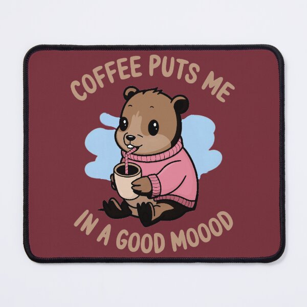 Item preview, Groundhog loves coffee  designed and sold by SidTastic .