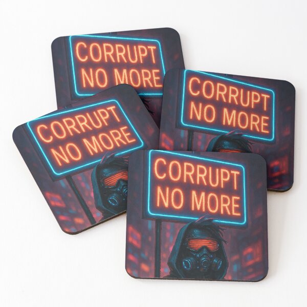 Item preview, Corrupt No More: Neon Resistance designed and sold by AbstractAnom.