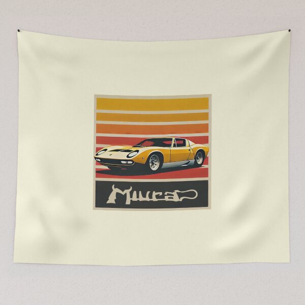 Item preview, Retro Miura  designed and sold by TheArtOfCar.